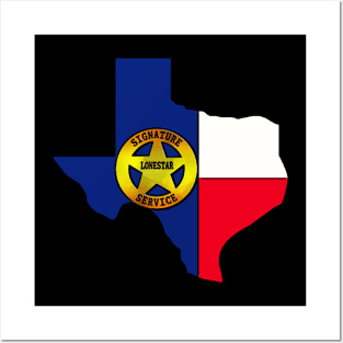 Lonestar Signature Service Logo Shirt Posters and Art